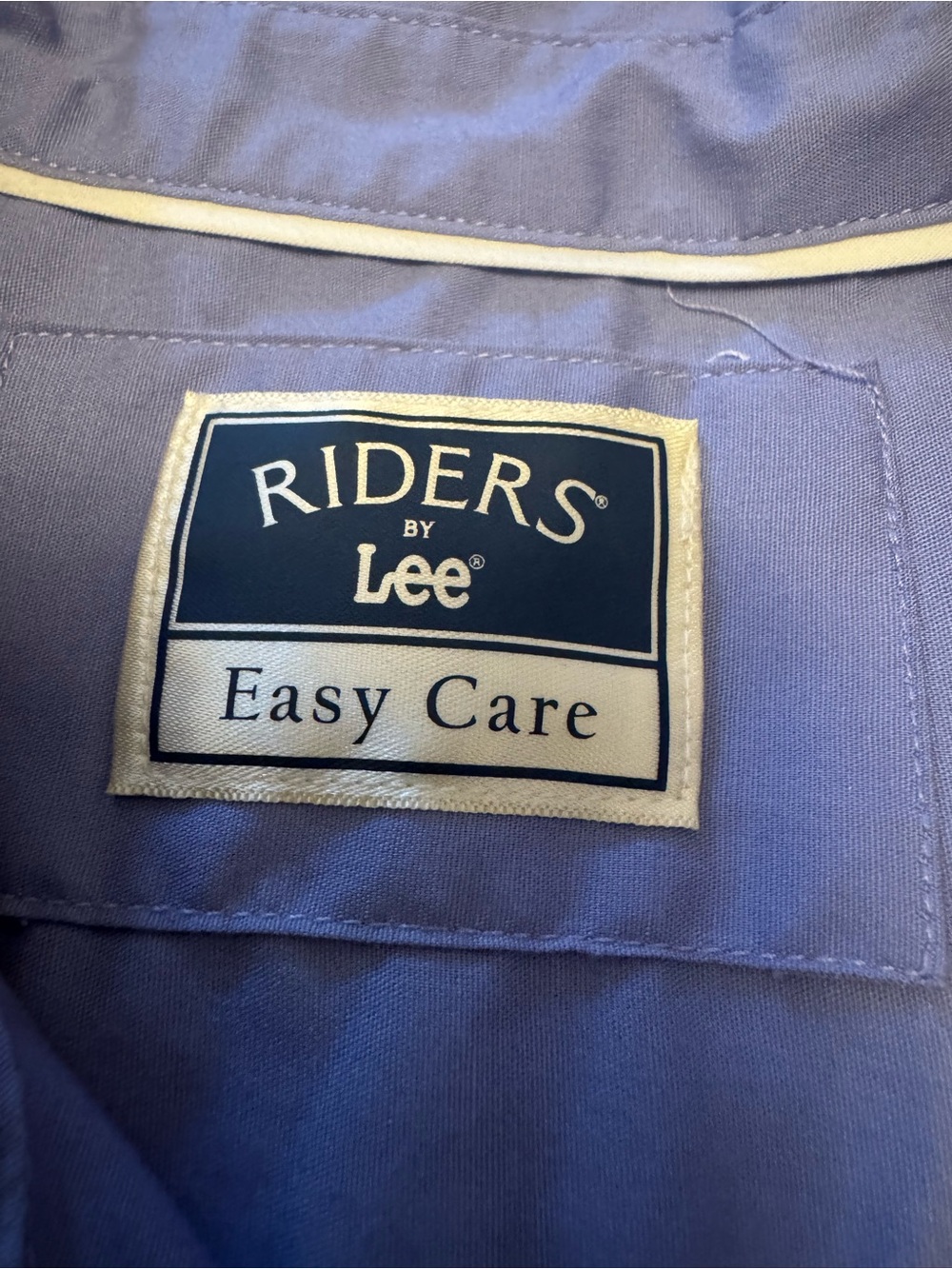 Riders by Lee Easy Care Soft Lilac Button-Down Blouse Size XL - Picture 8 of 10